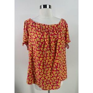 Wrangler Retro Cowboy Hats Print Off The Shoulder Top